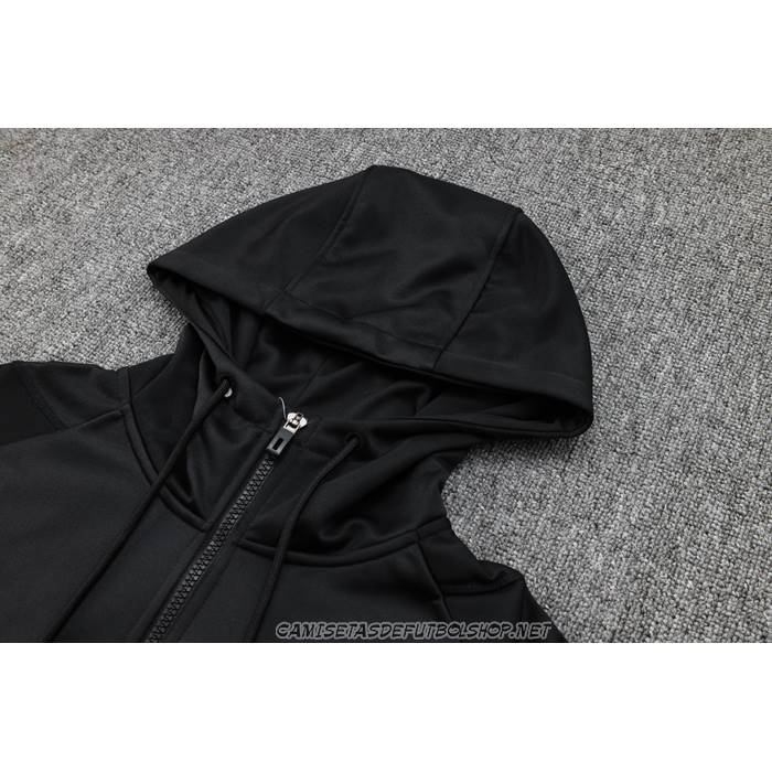 Chandal de Sudadera del Manchester United 23-24 Nino Negro y Rojo